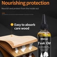 thumbnail image 4 of Premium Teak Wood Oil - Hardwood Conditioner & Preserver for Furniture, Floors, Cabinets | Natural Nourishing, Non-Greasy, Protective & Easy to Apply, 4 of 4