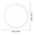 thumbnail image 4 of HEANUJJ 10Pcs Silicone Jar Seals White Replacement Rings for Liquid Proof Storage, 4 of 8