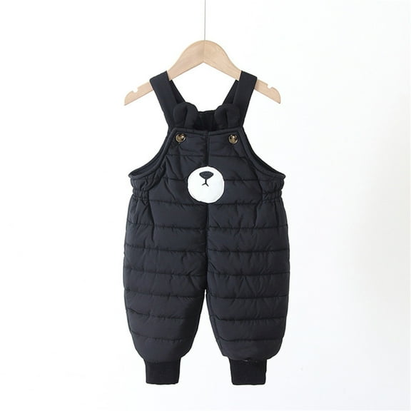 Jamsmile Toddler Boys Pants Snow Ski Bib Overalls Zipper Jumpsuits Winter Warm Down Pants