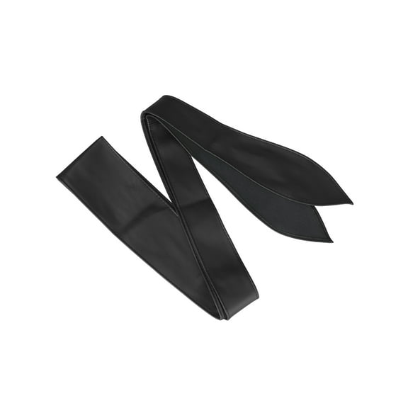 INSPIRE CHIC Womens Plus Size Obi Belts, Bowknot Self-Tie Wrap Around Wide Sash Waistband Belt for Dresses Black 25.59-28.35"