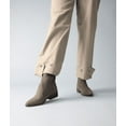 thumbnail image 3 of Cecelia New York Tomas Sock-Knit Leather Western Chelsea Bootie Taupe Sable (Sable, 7.5), 3 of 3