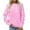 Pink, variant on Cavosen Sweatshirt for Women in Summer Crewneck Pullover Fashion Sweatshirts Long Sleeve Plain Cute Sweatshirts Tunic Waist Cozy Boyfriend Preppy Tops Comfort Fall Winter Outfits Pink L