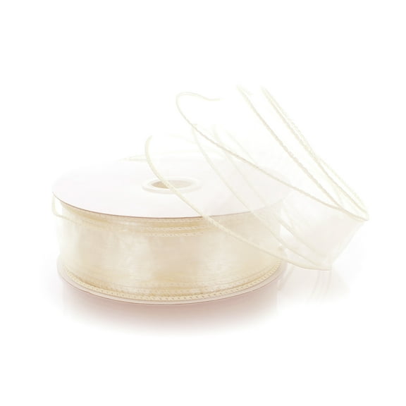 Ribbon Traditions 1.5" Wired Sheer Organza Ribbon