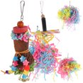 thumbnail image 2 of Wooden Bird Chewing Toys for Playing Assorted Color Safe for Parrots and Birds to Chew 4pcs, 2 of 9