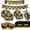52#black gold, variant on 2026 Graduation Themed Party Decor Set, Disposable Paper Tableware Kit, Reusable Hanging Banner Decor for Graduation Ceremony, Independence Day Gathering and Coming of Age Celebration