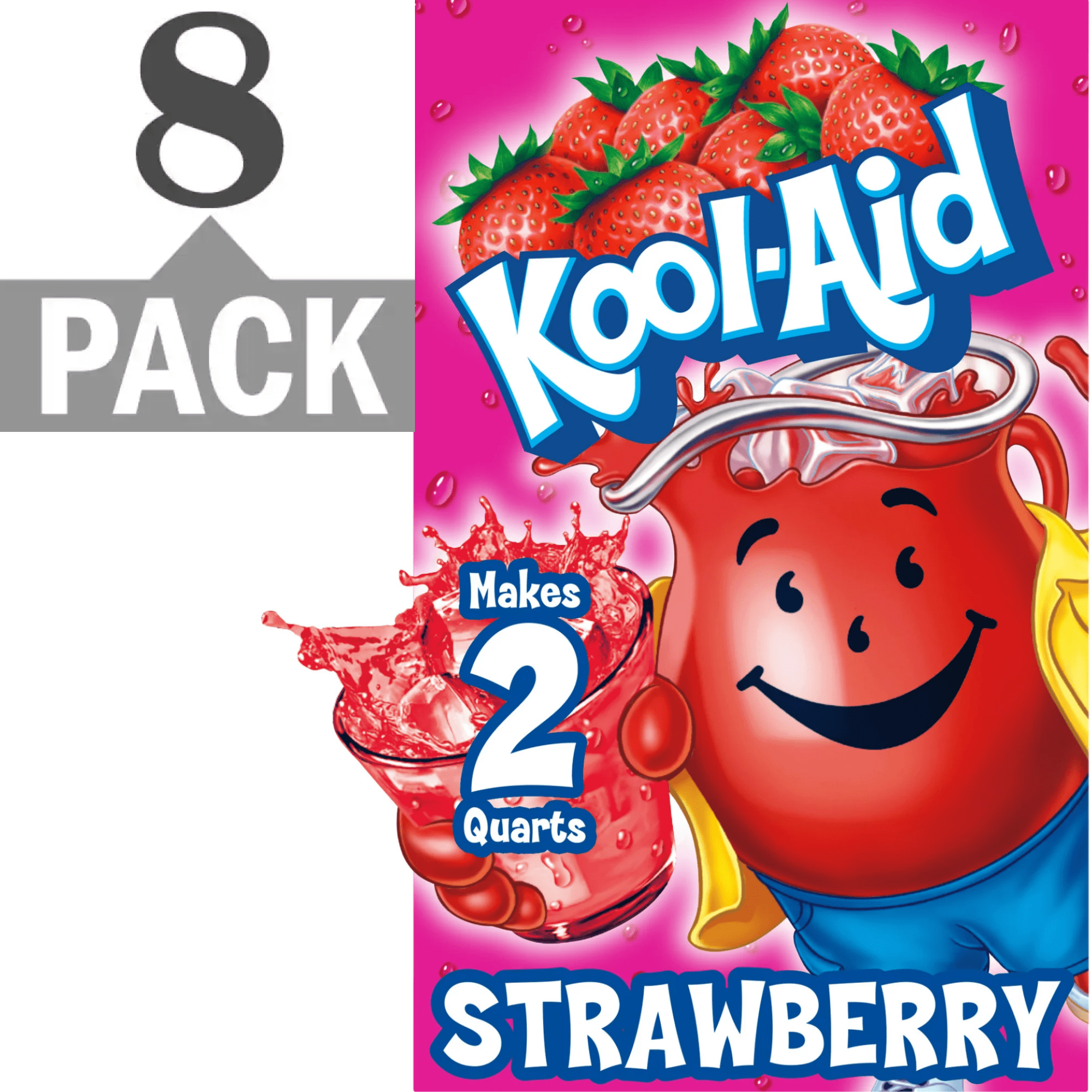 Kool-Aid Strawberry Packets, 10-Pack, 0.14 Ounce Each, Makes 2