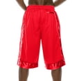 thumbnail image 3 of J. METHOD Men's Basketball Shorts Heavy Mesh with Regular Fit Comfy Gym Workout Active Pants NEMP27 Red 7XL, 3 of 6
