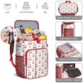 thumbnail image 4 of Cherry Print Backpack Cooler, Sweet Red Fruit Pattern Insulated Leakproof Lunch Bag for Summer and Picnic, 4 of 4