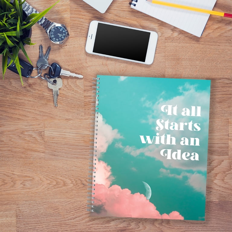 Notebook, 8.5x11, Good Vibes for Blue Sky, Idea Skies - Walmart.com
