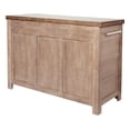 thumbnail image 5 of Cocina Kitchen Island in Brown Engineered Wood with Stainless Top, 5 of 5