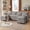 Lightgrey, variant on Tornama fabric L shaped Storage Home Sofa, Light Gray