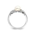thumbnail image 3 of Sterling Silver Freshwater Cultured White Pearl Ring, 3 of 4