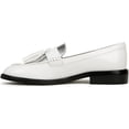 thumbnail image 3 of Franco Sarto Women's Carolynn Low Slip on Tassel Loafers White Silver 7W, 3 of 5