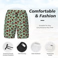 thumbnail image 3 of Daiia Ladybugs 3 Mens Swim Trunks Swim Shorts Quick Dry Swim Shorts with Mesh Lining Pockets-3X-Large, 3 of 9