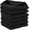 Black, variant on Elegant Comfort Turkish Cotton Washcloth Set, 6-Pack, 13" x 13", Highly Absorbent - Soft Bathroom Towels, Burgundy
