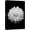 BS09-FORAL-SLM03, variant on wall26 Canvas Print Wall Art Blooming Water Lily Flower Close Up Nature Plants Photography Modern Art Rustic Scenic Dramatic Black and White for Living Room, Bedroom, Office - 12"x18"