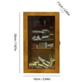 thumbnail image 2 of Miniature Bookshelf Pocket Anxiety Bookshelf Wooden Tiny Book Library Stress Reliever Bookshelf Tabletop with 80 Books, 2 of 5