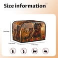 thumbnail image 5 of Daiia Cat Dog Friendship Pattern 2 slice Toaster Cover, Toaster Appliance Dust-proof Cover For Kitchen Small Appliance Dust Cover and Fingerprint Protection, 5 of 7