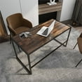 thumbnail image 3 of Home Office Notebook Desk Brown Walnut Particle Material, 3 of 7