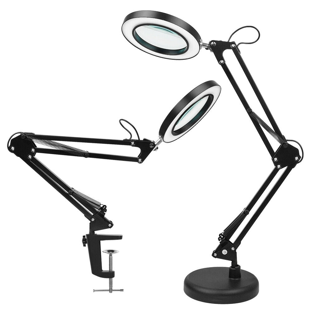 SAYFUT Magnifier LED Lamp 8X Magnifying Glass Desk Table Lights Reading