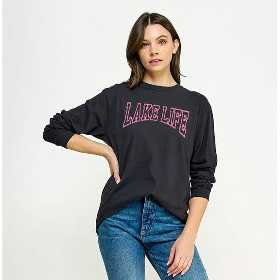 LAKE LIFE Graphic Long Sleeve T-Shirt