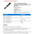 thumbnail image 2 of Front Left Strut and Coil Spring Assembly - Compatible with 2007 - 2010 Mazda CX-9 2008 2009, 2 of 2