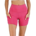 thumbnail image 5 of SHCKE Sports Yoga Women's High Waist Biker Shorts Workout Yoga Running Compression Athletic Shorts with Pockets, 5 of 6