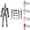 Multicolor, variant on Christmas Multi-jointed Movable Robot Action Figure 3D Printed Mannequin Human Body Model for Desktop Decor Drawing Photography Props, Yellow 6 Inch