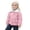 Pink, variant on Boys And Girls Loose Jacket Children's Lattice Short Jacket Boys And Girls Baby Thick Warm Collar Coat (3Y 8Y)