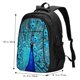 thumbnail image 5 of Easygdp Beautiful Blue Peacock Mochila para Laptop de Viaje con Puerto USB, Mochila para Laptop con Puerto de Carga USB para Mujeres y Hombres, 5 of 7