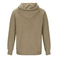 thumbnail image 3 of CYiJun Mens Hoodies Soft Corduroy Drawstring Hooded Sweatshirts Casual Breathable Long Sleeve Pullover,Size 2XL, 3 of 6