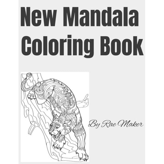 Mandala Animal Coloring Book, (Paperback)