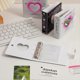 thumbnail image 2 of Mini Photo Album Easy to Carry Loose Leaf with Lovely Pendant Love Heart Hollow Enough Capacity Photocard Collection Portable Kpop Photo Card Holder, 2 of 3