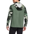 thumbnail image 3 of Havenx Mens Camo Sun Protection Shirts Long Sleeve Hooded Rapid Dry Shirts with Mask Uv Protection Hoodie Shirt Fishing Casual Summer Lightweight Hiking Blouses,Green XL, 3 of 5