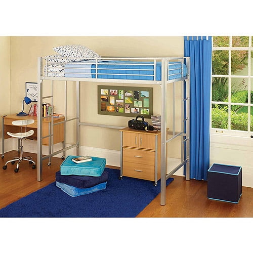 your zone metal loft twin bed with mattress