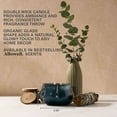 thumbnail image 5 of Allswell Mindful (Sage + Eucalyptus + White Cedar) Scented 1-Wick Organic Blown Jar Spa Candle 8oz., 5 of 14