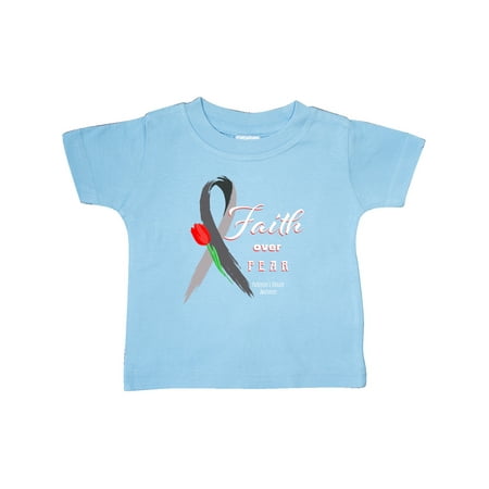 

Inktastic Faith over Fear Parkinson s Awareness with Red Tulip Gift Baby Boy or Baby Girl T-Shirt