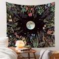 thumbnail image 2 of Tapestry Moon Phases Flower Wall, 150 x 130 cm, microtela de fibra, 2 of 3