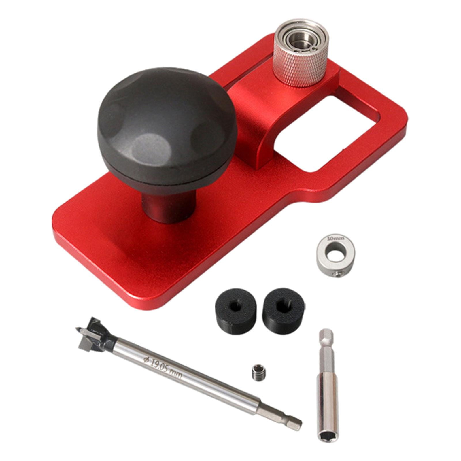 koolsoo Vertical Drill Guide Jig Puncher Tools Hole Positioning Hole Bearing Tools for Professional DIY Craft Projects Home Carpenter 19mm