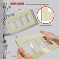 thumbnail image 2 of ENERLITES Screwless Decorator Wall Plate Child Safe Outlet Cover, Size 4-Gang 4.68" H x 8.30" L, Unbreakable Polycarbonate Thermoplastic, SI8834-I, Glossy, Ivory, 2 of 5