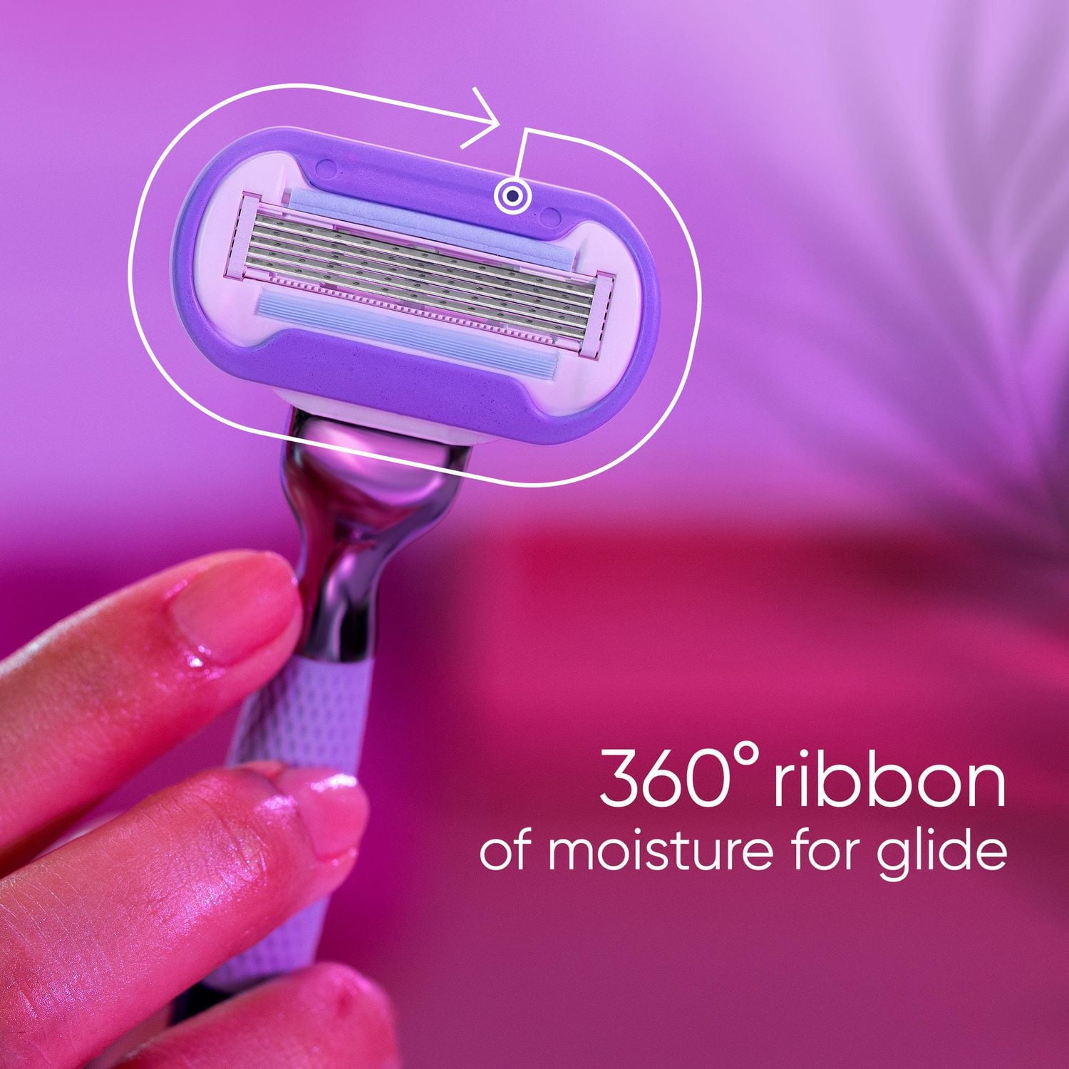 Gillette Venus Miami Midnight Extra Smooth Women's Razor Blade Refills, 4 Refills