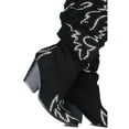 thumbnail image 2 of CAPE ROBBIN Kelsey-21 Black White Rock Star Western Pointed Slouchy Over Knee Thigh Boot, 2 of 3