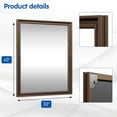 thumbnail image 4 of Swafrrt Retro Copper Bathroom Mirror, 40x30 Inch Bronze Oil Rubbed Framed Mirror, Rectangle Classic Vintage Framed Wall Mirror, 4 of 7