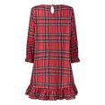 thumbnail image 2 of Svuitmsl Christmas Family Pajamas Matching Set Long Sleeve Top with Pants Plaid Sleepwear Loungewear, 2 of 6