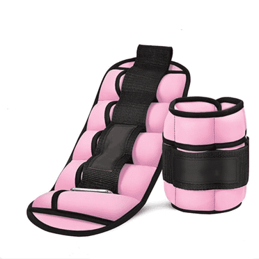 10lbs/Pair Adjustable Ankle Weights for Women and Men, Modularized Leg Weight Straps for Yoga, Walking, Running, Aerobics, Gym