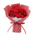 thumbnail image 3 of de rosas con flores de jabón, regalos únicos, flores conservadas, decoraciones para el día de San Valentín para el día de la madre, amigos y , Rojo, 3 of 8
