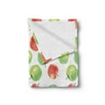 thumbnail image 2 of Fruits Soft Flannel Fleece Blanket, Watercolor Illustration of Granny Smiths and Celesta Brush Strokes Effect, Cozy Plush for Indoor and Outdoor Use, 50" x 60", Dark Coral Apple Green, by Ambesonne, 2 of 5