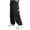 Black, variant on Boys (5-15Y) Straight-Leg Casual Pants Elastic-Waist Lightweight Cargo Pants Athletic Loose Trousers for School PE Classes