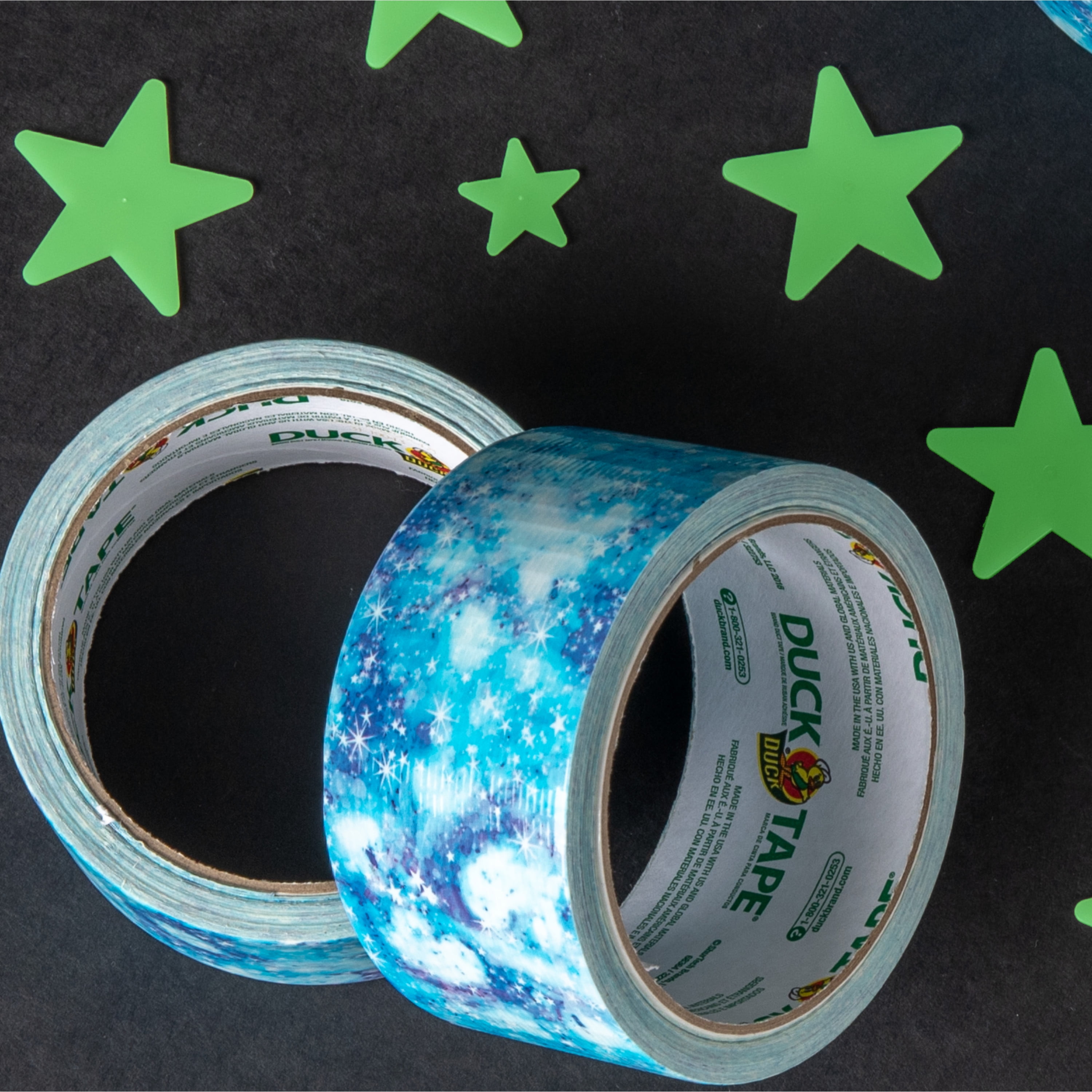 Printed Duck Tape Brand Duct Tape - Starry Galaxy 1.88 in. x 10 yd., 6 Pack