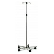 Graham Field Stainless Steel 4 Hook Deluxe IV Pole & Stand w/ Wheels